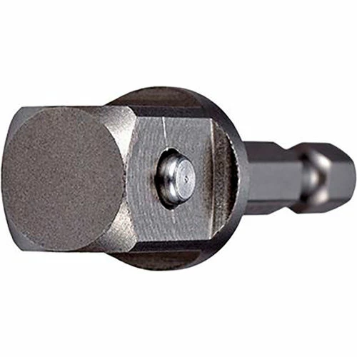 Vega 1/2 x 1/4 Hex Socket Adapter x 2" Pin, Gunmetal Grey, S2 Modified Steel - Pkg Qty 5 2 Vega 1/2 x 1/4 Hex Socket Adapter x 2" Pin, Gunmetal Grey, S2 Modified Steel - Pkg Qty 5 - Image 2