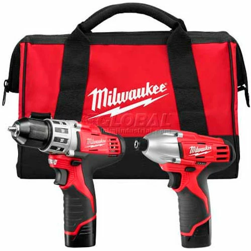 Milwaukee 2494-22 M12 Cordless 2-Tool Combo Kit 1 Milwaukee 2494-22 M12 Cordless 2-Tool Combo Kit