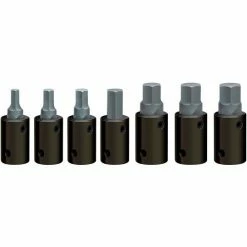 Wright Tool 403 1/2" Drive 1/4"-5/8" 7 Piece SAE Hex Bit Impact Socket Set