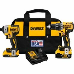 DeWalt® 20V MAX* XR® Cordless Hammer Drill/Driver & Impact Driver Combo Kit - DCK287D1M1