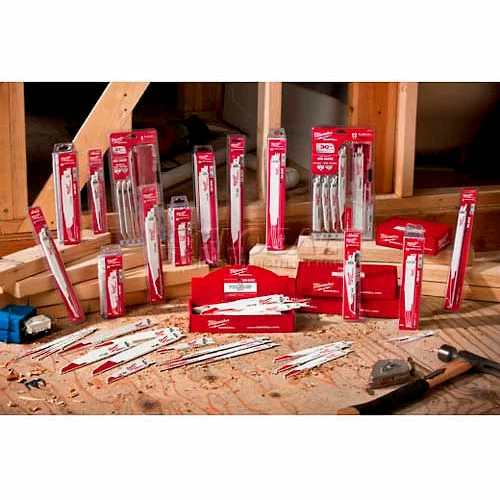 Milwaukee® 48-01-7035 6" 5 TPI SAWZALL® Blade (100 Pack) - Pkg Qty 100 2 Milwaukee® 48-01-7035 6" 5 TPI SAWZALL® Blade (100 Pack) - Pkg Qty 100 - Image 2