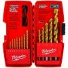 Milwaukee® 48-89-0011 Thunderbolt® 1/16"-1/2" 14Pc. Titanium Coated Drill Bit Set