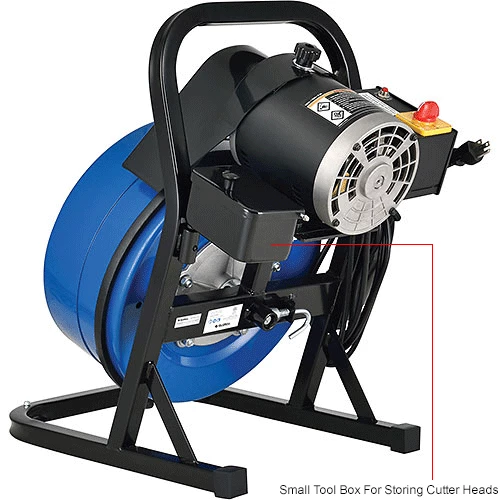 Global Industrial Drain Cleaner For 2-4" Pipe, 220 RPM, 75' Cable 8 Global Industrial Drain Cleaner For 2-4" Pipe, 220 RPM, 75' Cable - Image 8