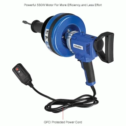 Global Industrial™ Electric Handheld Drain Cleaner For 3/4"-3"ID, 0-500 RPM, 3 Cables -Cheap Power Tools Store 670465IN 1wco