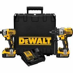 DeWALT DCK299P2 20V MAX XR Li-Ion Cordless Brushless Hammerdrill/Impact Combo Kit 5.0Ah w/ Charger