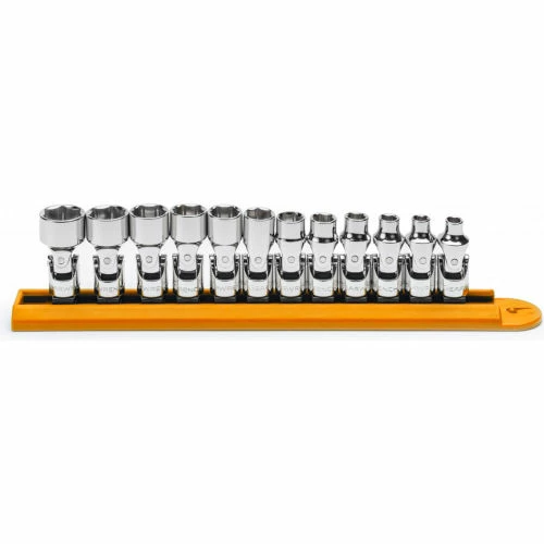 Gearwrench® 12 Piece 6 Point Flex Metric Socket Set With 1/4" Drive Tang 1 Gearwrench® 12 Piece 6 Point Flex Metric Socket Set With 1/4" Drive Tang
