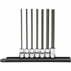 Gearwrench® 7 Piece Long Length Hex Bit SAE Socket Set With 3/8" Drive Tang