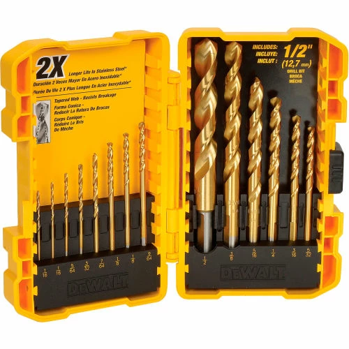DeWALT® Titanium Speed Tip Drill Bit Set, DW1341, 14 Piece Set 2 DeWALT® Titanium Speed Tip Drill Bit Set, DW1341, 14 Piece Set - Image 2