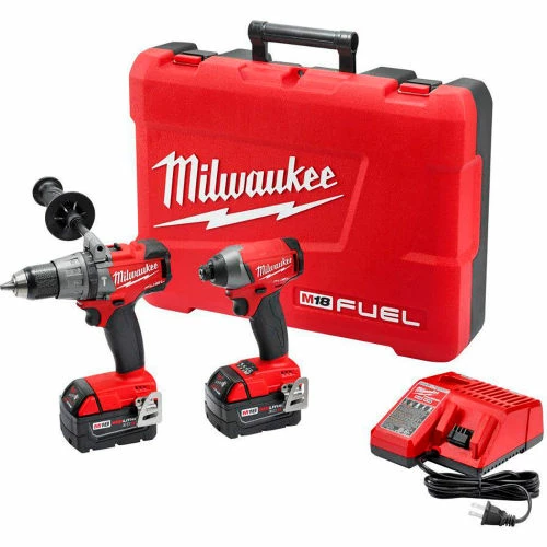 Milwaukee 2997-22 M18 FUEL Li-Ion Cordless Brushless Hammer Drill/Impact Driver 2-Tool Combo Kit 1 Milwaukee 2997-22 M18 FUEL Li-Ion Cordless Brushless Hammer Drill/Impact Driver 2-Tool Combo Kit