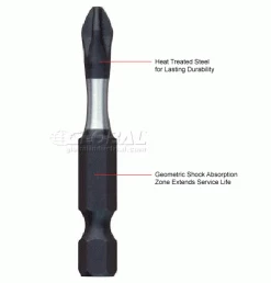 Milwaukee® 48-32-4862 SHOCKWAVE™ #2 Phillips 2" Power Bit - Pkg Qty 10 -Cheap Power Tools Store B1402972 1wco