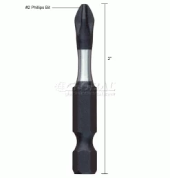 Milwaukee® 48-32-4862 SHOCKWAVE™ #2 Phillips 2" Power Bit - Pkg Qty 10 -Cheap Power Tools Store B1402972 dim