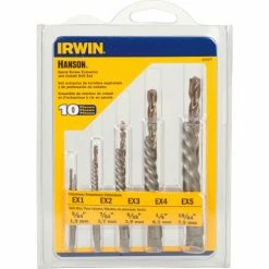 IRWIN Tools 10 Pc. Set Spiral Flute Screw Extractors w/Cobalt Drill Bit