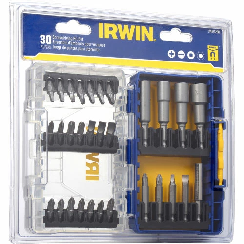 IRWIN Tools 30 Pc. Screwdriver Bit Set-Fastener Drive Tool Set 1 IRWIN Tools 30 Pc. Screwdriver Bit Set-Fastener Drive Tool Set