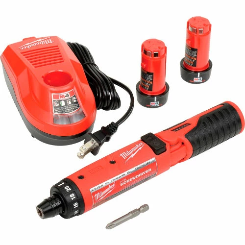 Milwaukee 2101-22 M4 1/4" Hex Screwdriver Kit 4V 2 Batteries 1 Charger 4 Milwaukee 2101-22 M4 1/4" Hex Screwdriver Kit 4V 2 Batteries 1 Charger - Image 4