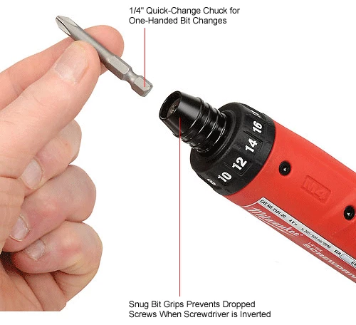 Milwaukee 2101-22 M4 1/4" Hex Screwdriver Kit 4V 2 Batteries 1 Charger 16 Milwaukee 2101-22 M4 1/4" Hex Screwdriver Kit 4V 2 Batteries 1 Charger - Image 16