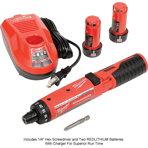 Milwaukee 2101-22 M4 1/4" Hex Screwdriver Kit 4V 2 Batteries 1 Charger 19 Milwaukee 2101-22 M4 1/4" Hex Screwdriver Kit 4V 2 Batteries 1 Charger - Image 19