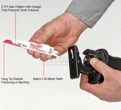 Milwaukee® 48-00-5021 6" 5 TPI The Ax™ SAWZALL® Blade (5 Pack) 12 Milwaukee® 48-00-5021 6" 5 TPI The Ax™ SAWZALL® Blade (5 Pack) -Cheap Power Tools Store B379931 1wco
