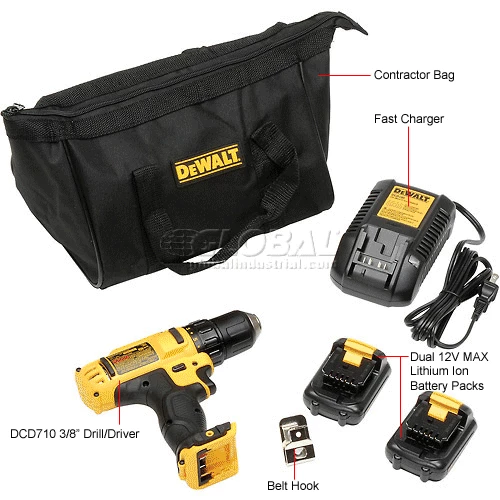 DeWALT DCD710S2 12V MAX 3/8" Drill/Driver Kit 11 DeWALT DCD710S2 12V MAX 3/8" Drill/Driver Kit - Image 11