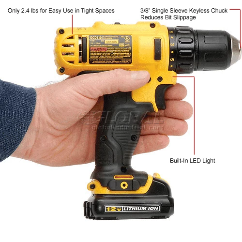 DeWALT DCD710S2 12V MAX 3/8" Drill/Driver Kit 13 DeWALT DCD710S2 12V MAX 3/8" Drill/Driver Kit - Image 13