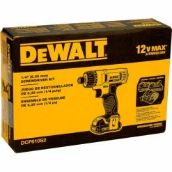 DeWALT DCF610S2 12V MAX 1/4" Screwdriver Kit -Cheap Power Tools Store B435128 04