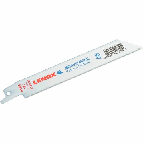 LENOX® 22751OSB618R Metal Cutting Reciprocating Saw Blade - 18 TPI 6"x3/4"x.035" 50-pack - Pkg Qty 50 1 LENOX® 22751OSB618R Metal Cutting Reciprocating Saw Blade - 18 TPI 6"x3/4"x.035" 50-pack - Pkg Qty 50
