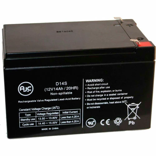 AJC Battery AJC® Black & Decker Storm Station SS925 12V 14Ah Lawn and Garden Battery 1 AJC Battery AJC® Black & Decker Storm Station SS925 12V 14Ah Lawn and Garden Battery