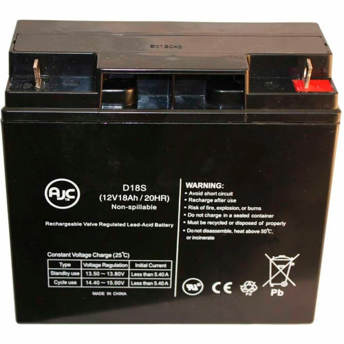 AJC Battery AJC® Homelite UT13122 12V 18Ah Lawn and Garden Battery 1 AJC Battery AJC® Homelite UT13122 12V 18Ah Lawn and Garden Battery
