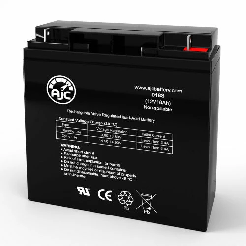 AJC Battery AJC® Ryobi Mower 971255100 Lawn and Garden Replacement Battery 18Ah, 12V, NB 1 AJC Battery AJC® Ryobi Mower 971255100 Lawn and Garden Replacement Battery 18Ah, 12V, NB