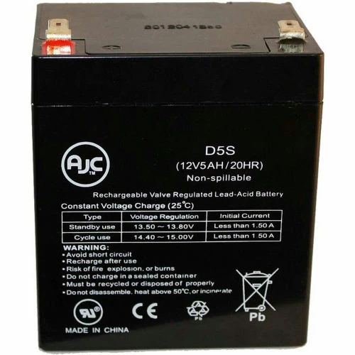 AJC Battery AJC® Ultra UT-1240 12V 5Ah Lawn and Garden Battery 1 AJC Battery AJC® Ultra UT-1240 12V 5Ah Lawn and Garden Battery