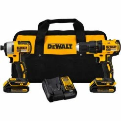 DeWALT DCK277C2 20V MAX Compact Brushless Drill/Driver Impact Combo Kit (2)1.5Ah Batteries & Charger -Cheap Power Tools Store DCK277C2 DWA