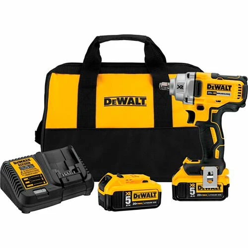 Dewalt® 20V MAX XR 1/2" Mid-Range Cordless Impact Wrench with Hog Ring Anvil Kit 1 Dewalt® 20V MAX XR 1/2" Mid-Range Cordless Impact Wrench with Hog Ring Anvil Kit