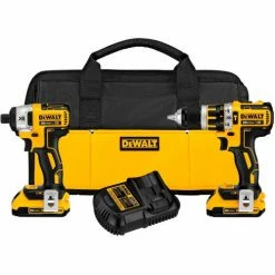 DeWALT DCK287D2 20V MAX XR Li-Ion Brushless Compact Hammer Drill & Impact Driver Combo Kit