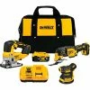 Dewalt® 20V MAX XR Brushless Orbital Sander, Jig Saw, and Multi-Tool 3-Tool Woodworking Kit
