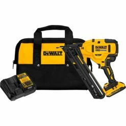 DeWALT® 20V MAX XR Angled Cordless Finish Nailer Kit, 15 Gauge, Li-Ion