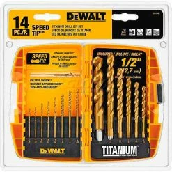DeWALT® Titanium Speed Tip Drill Bit Set, DW1341, 14 Piece Set 9 DeWALT® Titanium Speed Tip Drill Bit Set, DW1341, 14 Piece Set -Cheap Power Tools Store DWA DW1341