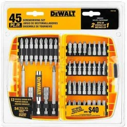 DeWALT® Screwdriving Set w/Toughcase®, DW2166, 45 Pieces -Cheap Power Tools Store DWA DW2166