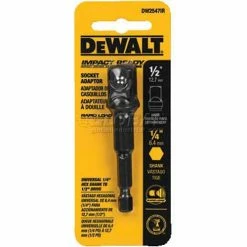 DeWALT® Impact Ready Adaptor, DW2547IR, 1/4" Hex Shank to 1/2" Socket -Cheap Power Tools Store DWA DW2547IR