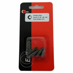 Eclipse 902-372 - 4 Pc Phillips1" Insert Bit Set-Sizes 0,#1,#2,#3