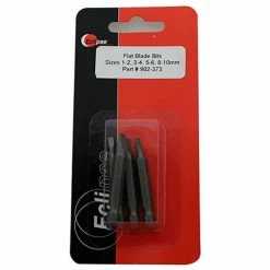 Eclipse 902-373 - 4 Pc Flat Blade 1-15/16" Power Bit Set-Sizes 1-2,3-4,5-6,8-10mm