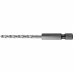 Cle-Line 1816 9/64 HSS Heavy-Duty Bright 135 1/4 Hex Shank Drill - Pkg Qty 12