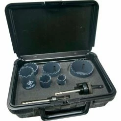 Cle-Line Series CTHK Electrician's Carbide Tipped Hole Saw Kit 9PC 7/8, 1-1/8, 1-3/8, 1-3/4, 2,2-1/2