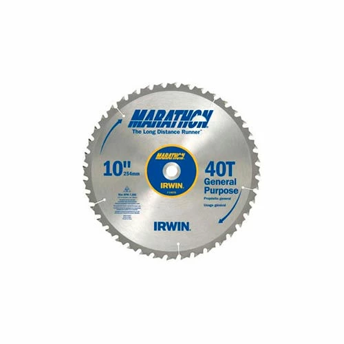 IRWIN Tools Miter / Table Saw Blade-12" x 40T General Purpose, 1" Arbor-Carded 1 IRWIN Tools Miter / Table Saw Blade-12" x 40T General Purpose, 1" Arbor-Carded