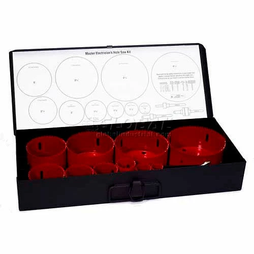 International Tool Mfg. ITM Master Electrician's Hole Saw Kit 1 International Tool Mfg. ITM Master Electrician's Hole Saw Kit