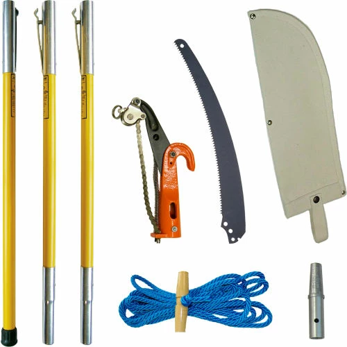 Jameson Tools FG Series Manual Pole Saw and Tree Pruner Kit with Three 6'Fiberglass Poles 2 Jameson Tools FG Series Manual Pole Saw and Tree Pruner Kit with Three 6'Fiberglass Poles - Image 2