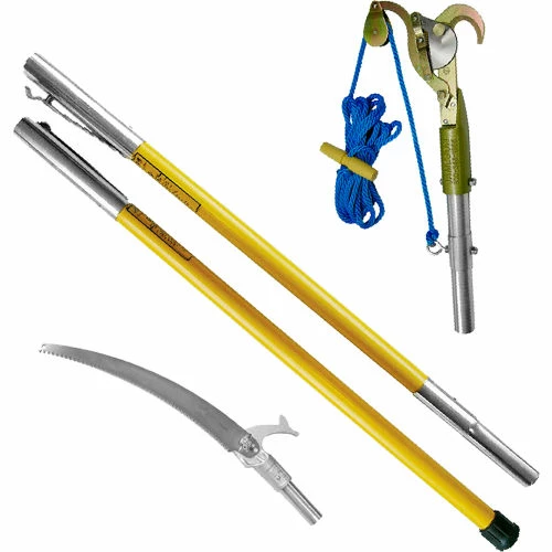 Jameson Tools FG Series Manual Pole Saw and Tree Pruner Kit with Two 6'Fiberglass Poles 2 Jameson Tools FG Series Manual Pole Saw and Tree Pruner Kit with Two 6'Fiberglass Poles - Image 2