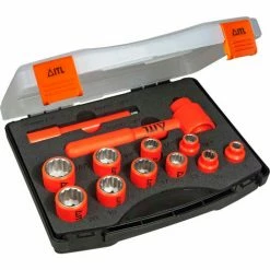 Jameson Tools 1000V Insulated Combination Socket Set, 3/8" Drive, 12-Piece