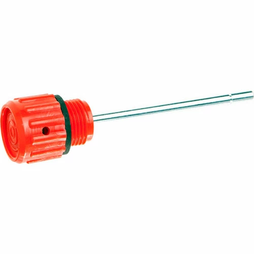 Red Nylon Plastic Oil Plug with Breather with Dipstick - M18 x 1.5 Thread - J.W. Winco 6313010 1 Red Nylon Plastic Oil Plug with Breather with Dipstick - M18 x 1.5 Thread - J.W. Winco 6313010