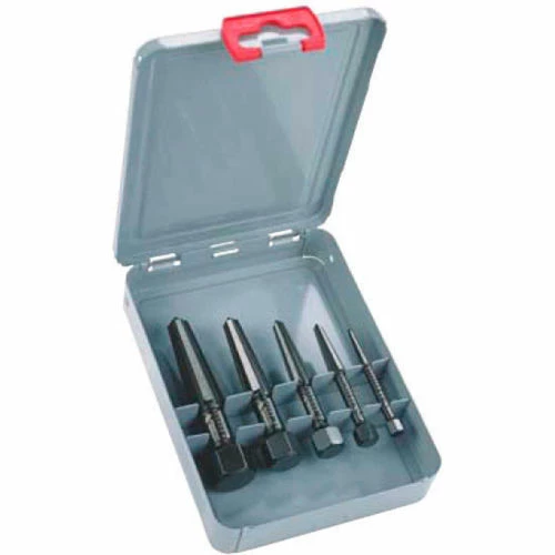 KNIPEX® 9R 471 901 3 Screw Extractor Double-Edged Set 5 Parts Size 1-5 In Metal Case 1 KNIPEX® 9R 471 901 3 Screw Extractor Double-Edged Set 5 Parts Size 1-5 In Metal Case