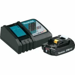 Makita® LXT® Compact Power Tool Battery & Rapid Charger Starter Pk, 2.0Ah, Li-Ion, 18V