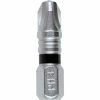 Makita® Impact XPS #3 Phillips 1" Insert Bit, Matte Nickel, 25/Pack, Bulk